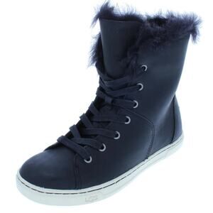 UGG Womens Croft Lamb Leather Winter Boots sz 8.5 Comfort Shoes
